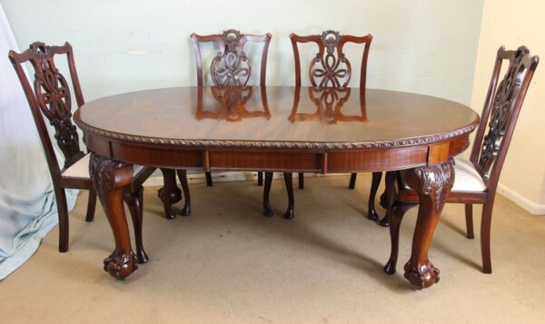 Antique Mahogany Extending Dining Table - Image 15