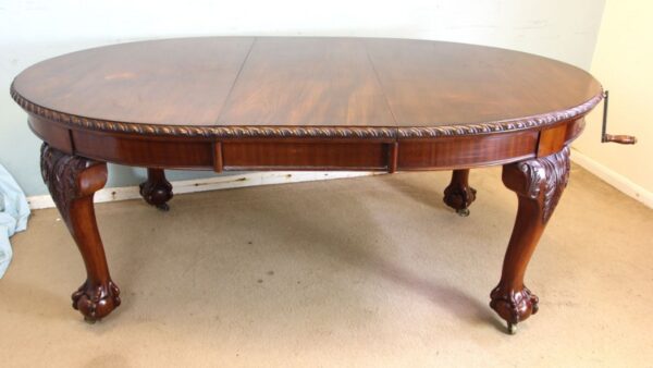 Antique Mahogany Extending Dining Table - Image 2