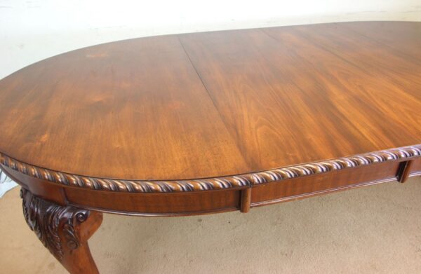 Antique Mahogany Extending Dining Table - Image 4