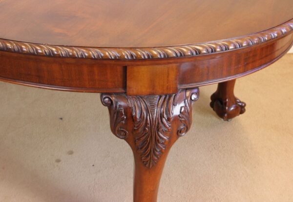 Antique Mahogany Extending Dining Table - Image 6