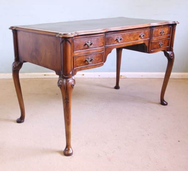 Antique Quality Burr Walnut Writing Desk - Image 4
