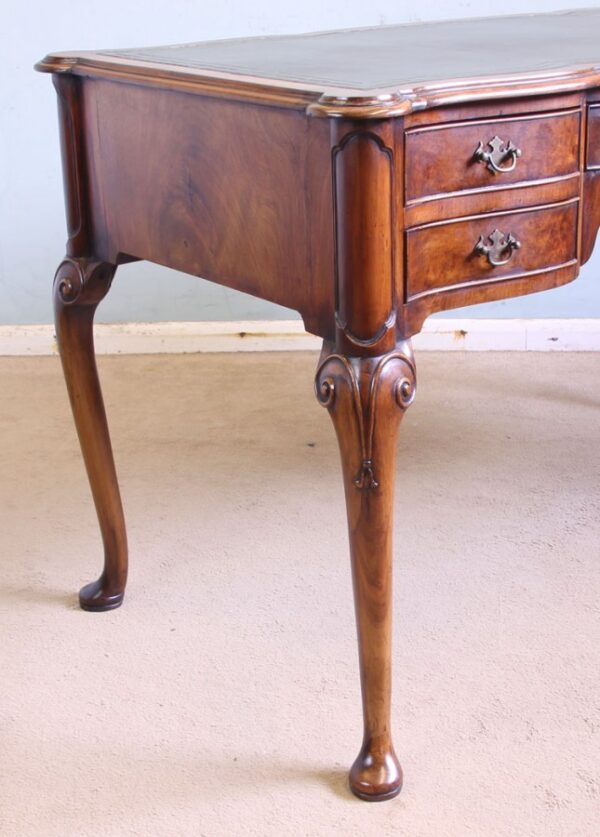 Antique Quality Burr Walnut Writing Desk - Image 7