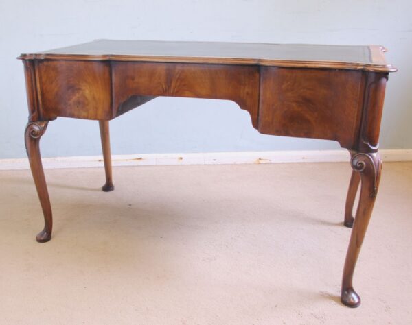 Antique Quality Burr Walnut Writing Desk - Image 9