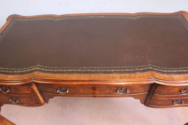 Antique Quality Burr Walnut Writing Desk - Image 10