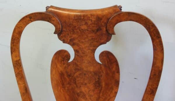 A Superb Set of Eight Burr Walnut Dining Chairs - Image 7