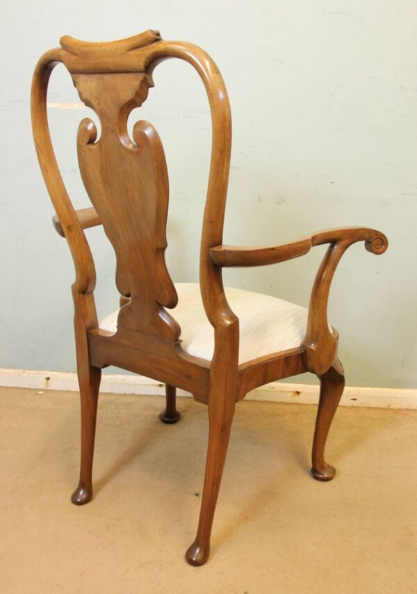 A Superb Set of Eight Burr Walnut Dining Chairs - Image 9