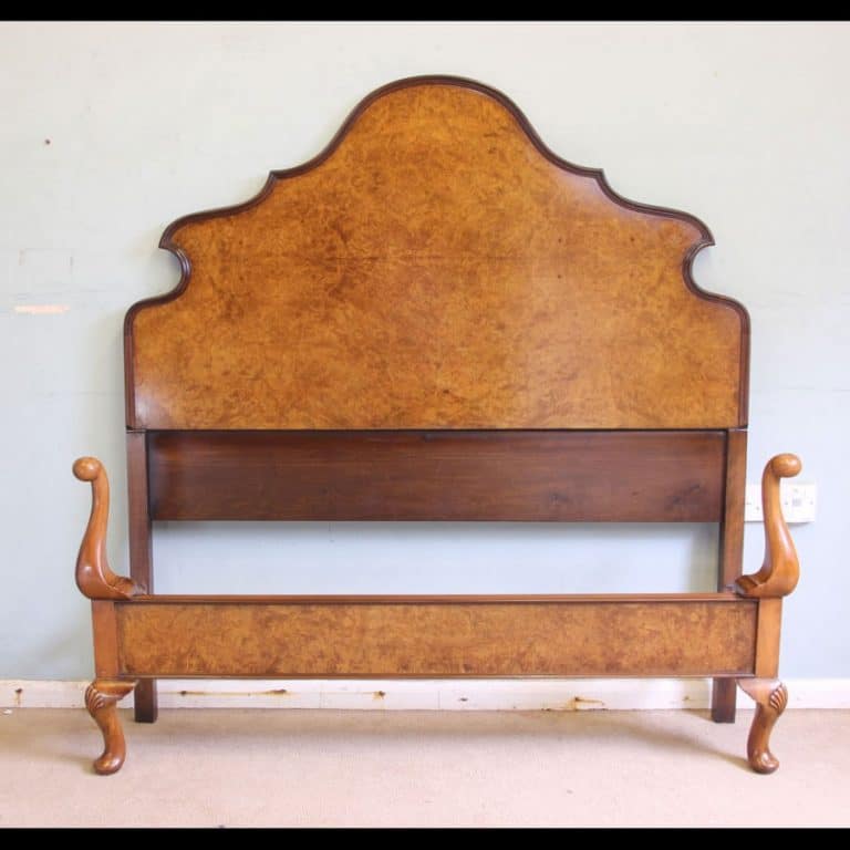 Burr Walnut Double Bed Antique Antique Beds Burr Walnut Double Bed