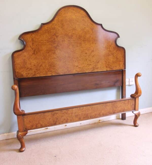 Burr Walnut Double Bed - Image 4