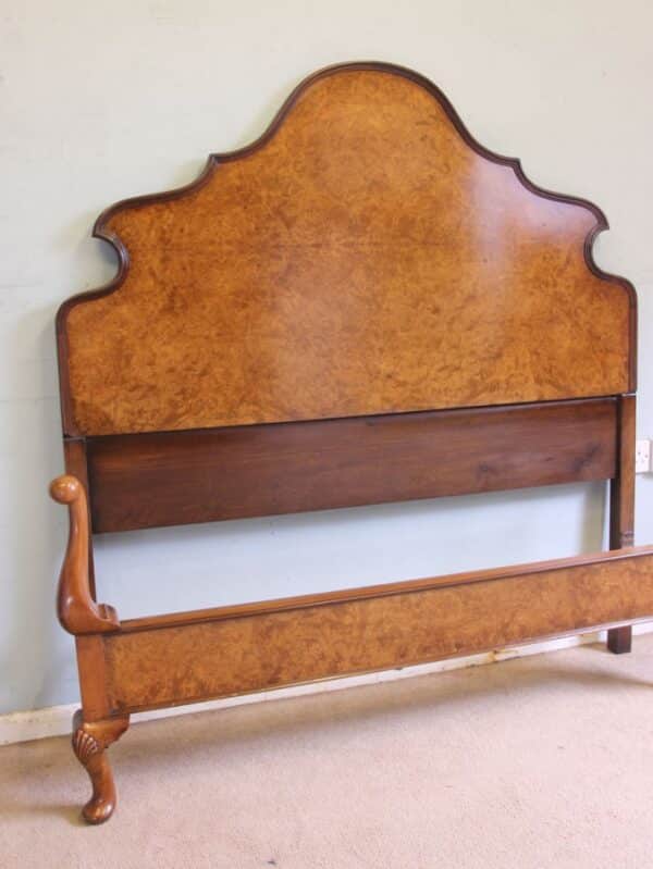 Burr Walnut Double Bed Antique Antique Beds 10