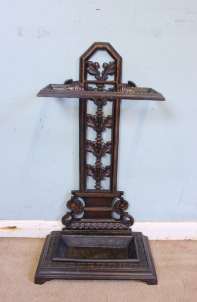 Antique Cast Iron Umbrella Stick Stand - Image 2
