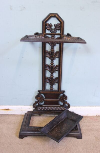 Antique Cast Iron Umbrella Stick Stand - Image 11