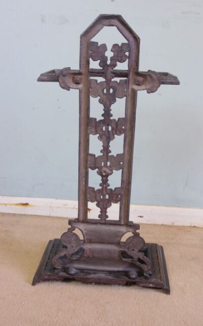Antique Cast Iron Umbrella Stick Stand - Image 12