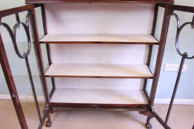 Antique Mahogany Glazed Display Cabinet. - Image 10