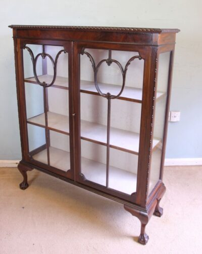 Antique Mahogany Glazed Display Cabinet. - Image 4