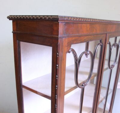 Antique Mahogany Glazed Display Cabinet. - Image 7