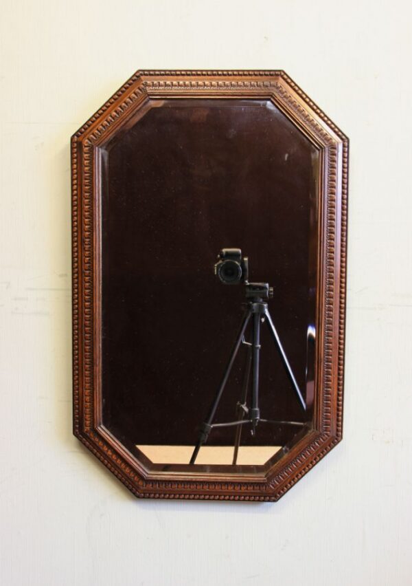 Oak Framed Overmantel Wall Mirror Antique Antique Mirrors 4