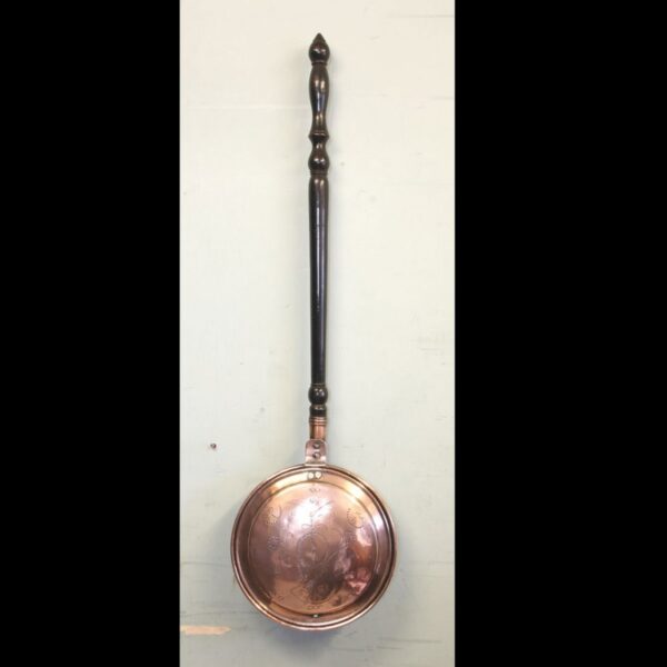 Antique Victorian Copper Bed Warming Pan