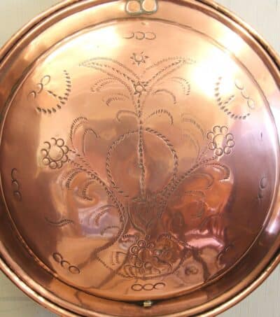 Antique Victorian Copper Bed Warming Pan - Image 4