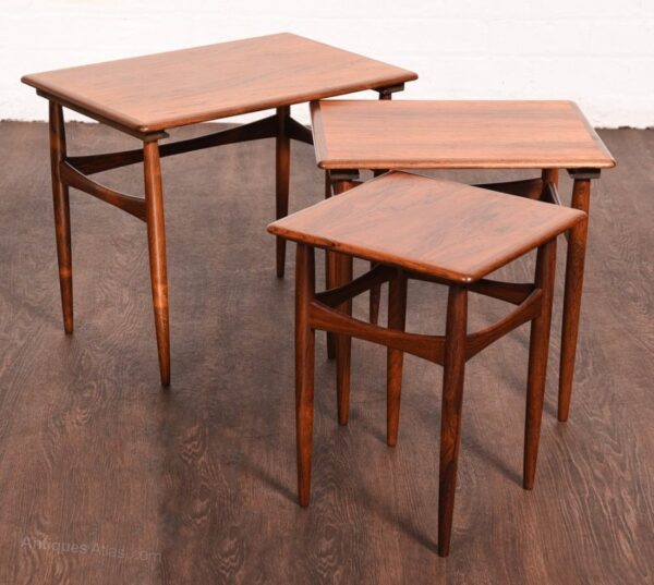Mid century nest of tables by Kai Kristienson SAI1200 - Image 3