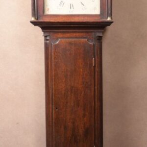 Neat Proportioned Scottish Oak Longcase Clock By Alex MacFarlane Of Perth SAI1588 Antique Furniture