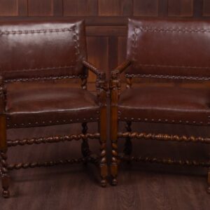 Stunning Pair Of Walnut Arm Chairs SAI1794 Antique Furniture
