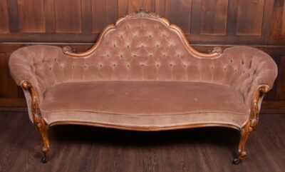 Stunning Victorian Walnut Parlour Settee And Two Chairs SAI1835 Antique Furniture 8