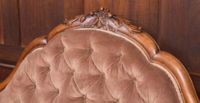 Stunning Victorian Walnut Parlour Settee And Two Chairs SAI1835 - Image 9