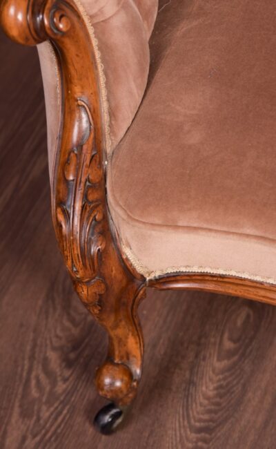 Stunning Victorian Walnut Parlour Settee And Two Chairs SAI1835 - Image 10