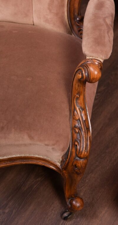 Stunning Victorian Walnut Parlour Settee And Two Chairs SAI1835 - Image 20