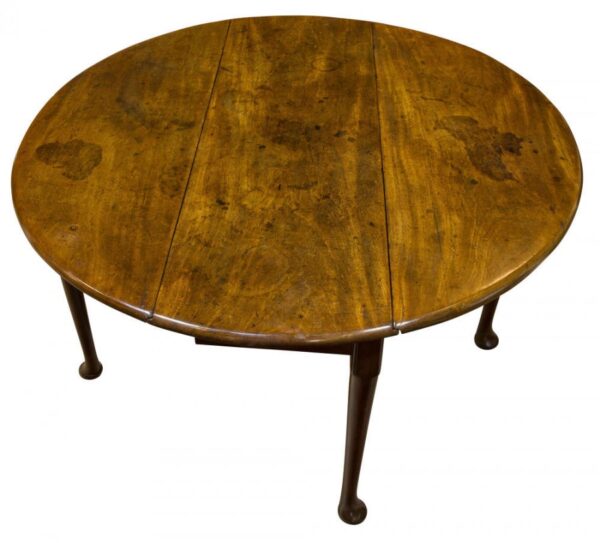 18thc mahogany pad foot drop-leaf table Antique Furniture 5