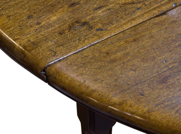 18thc mahogany pad foot drop-leaf table Antique Furniture 4