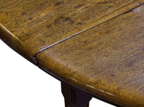 18thc mahogany pad foot drop-leaf table - Image 2