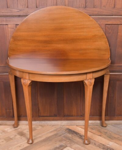Edwardian Demi-lune Mahogany Fold Over Tea Table SAI1939 - Image 6