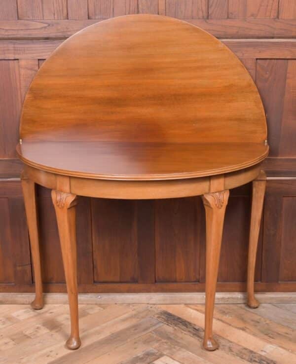 Quality Edwardian Demi-lune Mahogany Fold Over Tea Table SAI1939 Antique Furniture 8