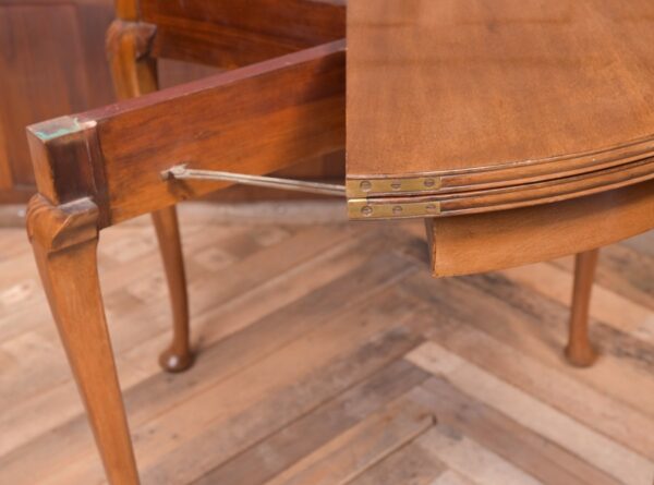 Quality Edwardian Demi-lune Mahogany Fold Over Tea Table SAI1939 Antique Furniture 10