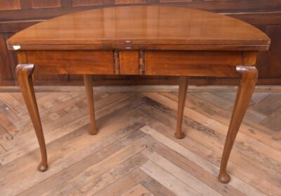 Edwardian Demi-lune Mahogany Fold Over Tea Table SAI1939 - Image 11