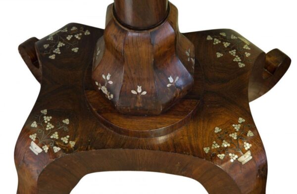 19thc European rosewood ladies work box - Image 3