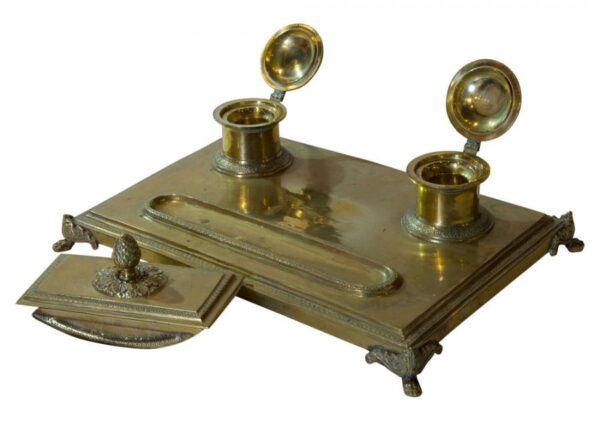 19thc gentlemans inkstand & blotter - Image 5