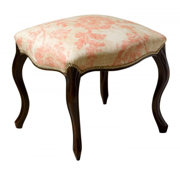 19thc mahogany stool Antique Furniture 3