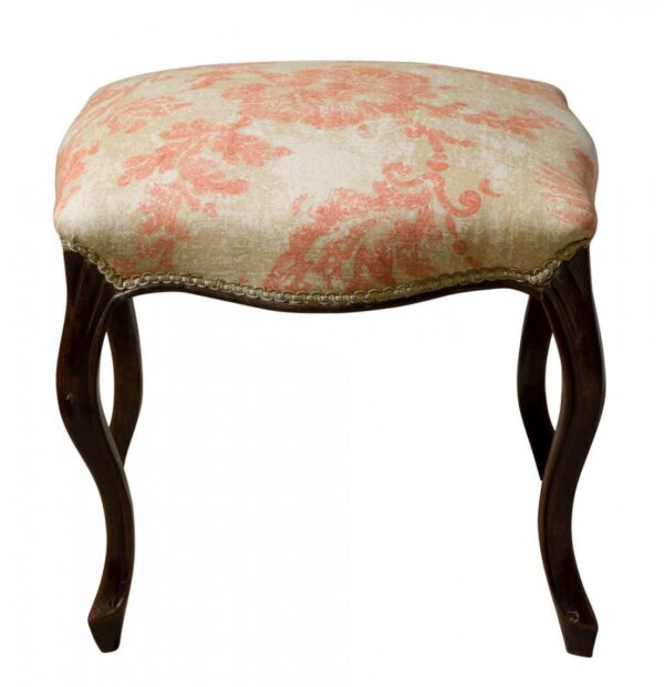 19thc mahogany stool - Image 6