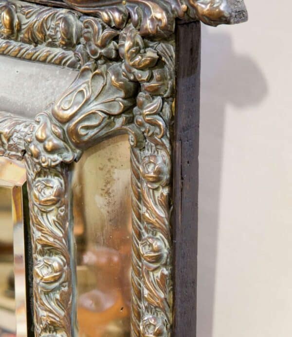 19thc style Dutch “boarder” mirror c1850 Antique Mirrors 4