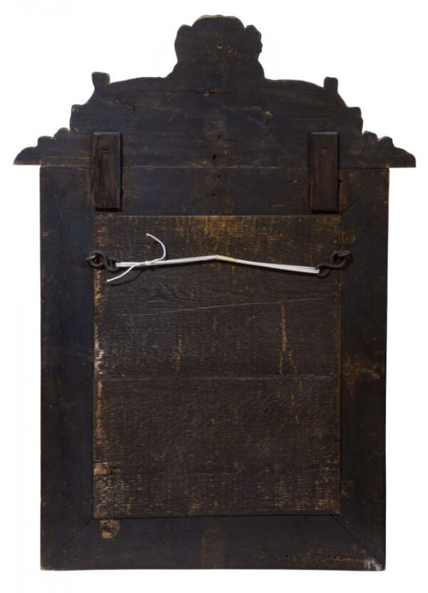 19thc style Dutch "boarder" mirror c1850 - Image 5