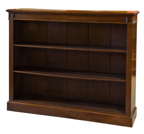 19thc Walnut open bookcase c1880 Antique Furniture 3