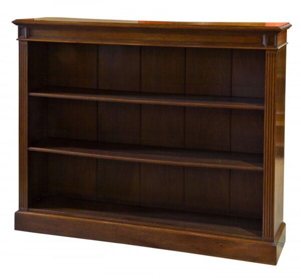 19thc Walnut open bookcase c1880