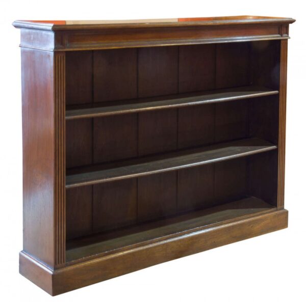 19thc Walnut open bookcase c1880 - Image 7