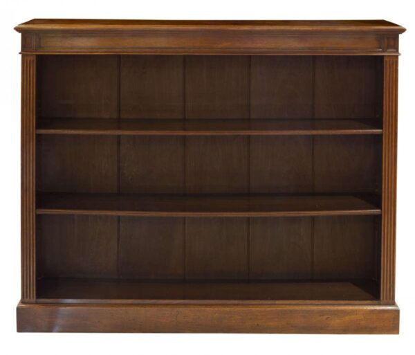 19thc Walnut open bookcase c1880 Antique Furniture 8
