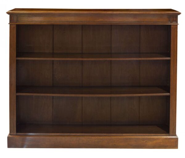 19thc Walnut open bookcase c1880 - Image 6