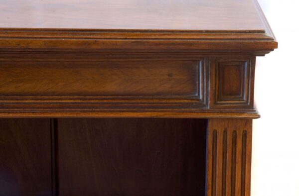 19thc Walnut open bookcase c1880 - Image 2