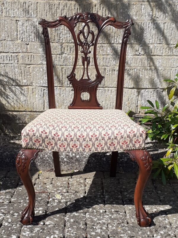 Mahogany Chippendale style chair – 19th century chair Antique Chairs 3