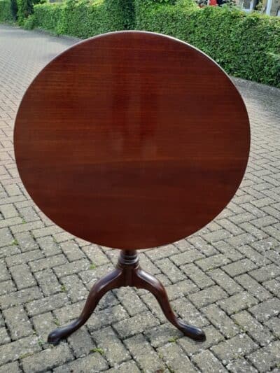 Mahogany tripod tilting table circa 1760